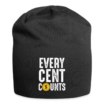 Coin collectors Every cent counts numismatist - Jersey Beanie - black - Front