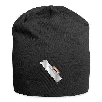 Spatula trowel tool construction site - Jersey Beanie - black - Front