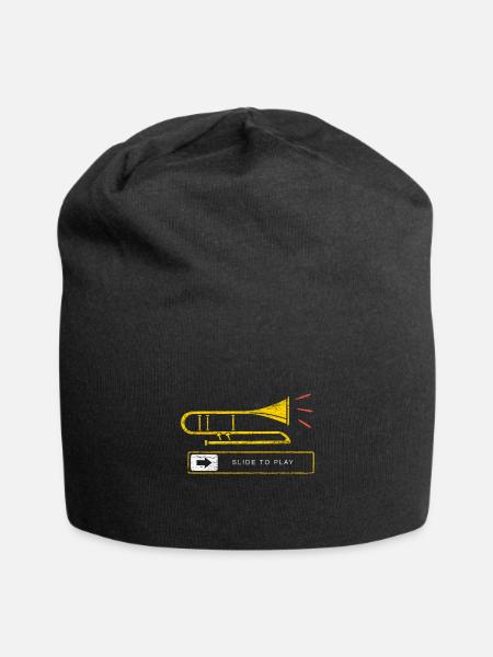 Instrument trombone - Bonnet en jersey - noir