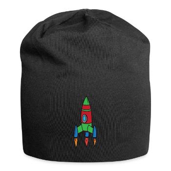 Fusée navette spatiale Vaisseau Spatial Astronaut Espace - Bonnet en jersey - noir - Devant
