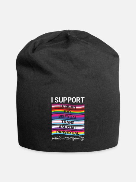 lgbt - Jersey Beanie - black