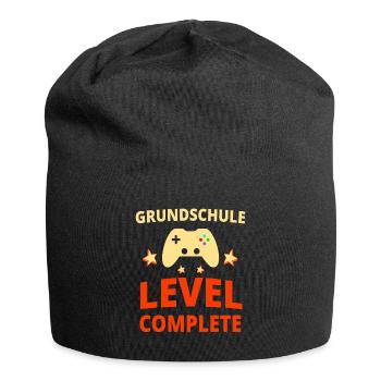 Grundschule Abschluss Geschenk - Jersey-Beanie - Schwarz - Vorne