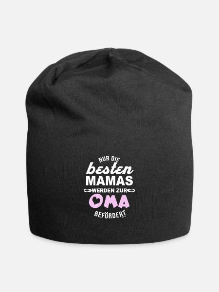 Oma Befördert zur Omi - Jersey-Beanie - Schwarz