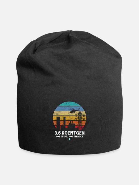 3.6. Roentgen Not Great Not Terrible Gift Idea - Jersey Beanie - black