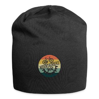 Mountain Bike Bicycle Sports Mountains Wheel Gift - Jersey Beanie - black - Front