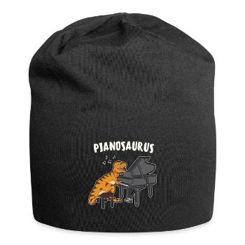 Pianosaurus Dinosaure Piano Piano Pianiste Dino - Bonnet en jersey - noir - Devant