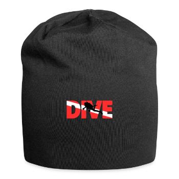 Dive Taucher Tiefseetaucher Tauchen Geschenk - Jersey-Beanie - Schwarz - Vorne