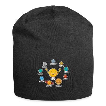 Système solaire - Bonnet en jersey - charbon - Devant