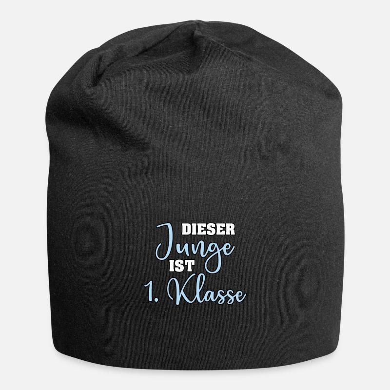 EINSCHULUNG ERSTKLÄSSLER SCHULANFÄNGER SCHULKIND - Jersey-Beanie - Schwarz