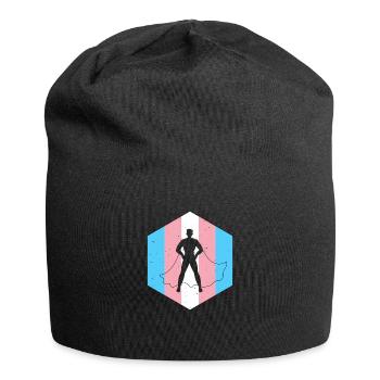 Transgenre Transman Trans Woman Trans Cadeau - Bonnet en jersey - noir - Devant