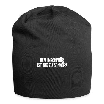 Dem Inschenör ist Nix Zu Schwör - Jersey-Beanie - Schwarz - Vorne