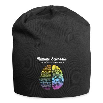 Yes It's All In My Head Multiple Sclerosis print, - Jersey Beanie - black - Front