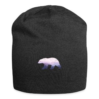 Bär - Jersey-Beanie - Anthrazit - Vorne