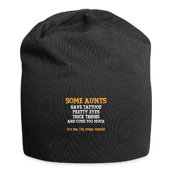 Aunt niece nephew tattoos sister aunt gift - Jersey Beanie - black - Front
