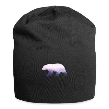 Bär Bear Bären Berge Braunbär Grizzly Geschenk - Jersey-Beanie - Schwarz - Vorne