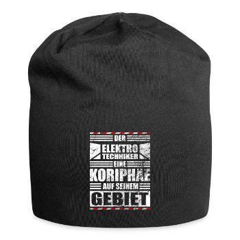 Elektrotechniker Lustiger Spruch - Jersey-Beanie - Schwarz - Vorne