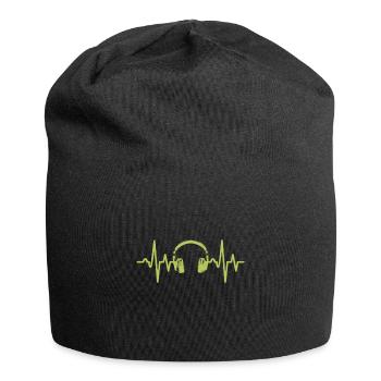 Headphone Lifelife Casques de cœur Battements de coeur Musique - Bonnet en jersey - noir - Devant