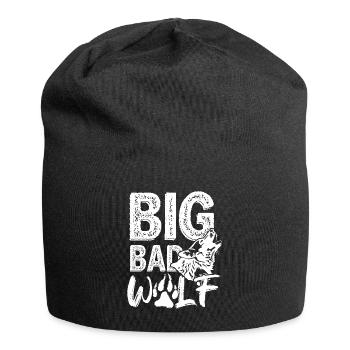 Big Bad Wolf Predator Pack Animal Isegrim Cadeau - Bonnet en jersey - noir - Devant