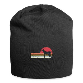 Goat goat goat goat retro gift - Jersey Beanie - black - Front