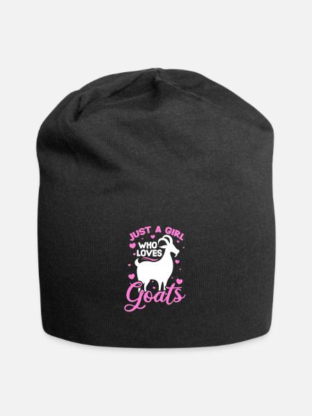 Chèvre chèvre chèvre chèvre cadeau femme d'agriculteur - Bonnet en jersey - noir