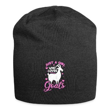 Ziege - Jersey-Beanie - Anthrazit - Vorne