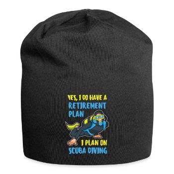 Funny Diving Scuba Dive Plan de retraite plongeurs - Bonnet en jersey - noir - Devant