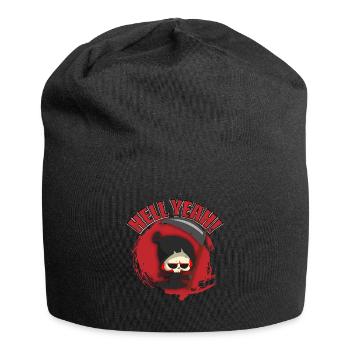 Teufel Sensenmann Hölle Tod Dämon Geschenk - Jersey-Beanie - Schwarz - Vorne