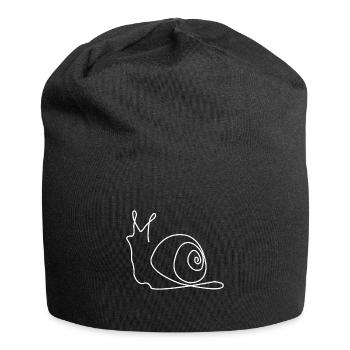 Animal d’escargot - Bonnet en jersey - noir - Devant