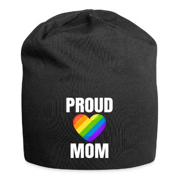 Fière maman Rainbow Heart Pride - Bonnet en jersey - noir - Devant
