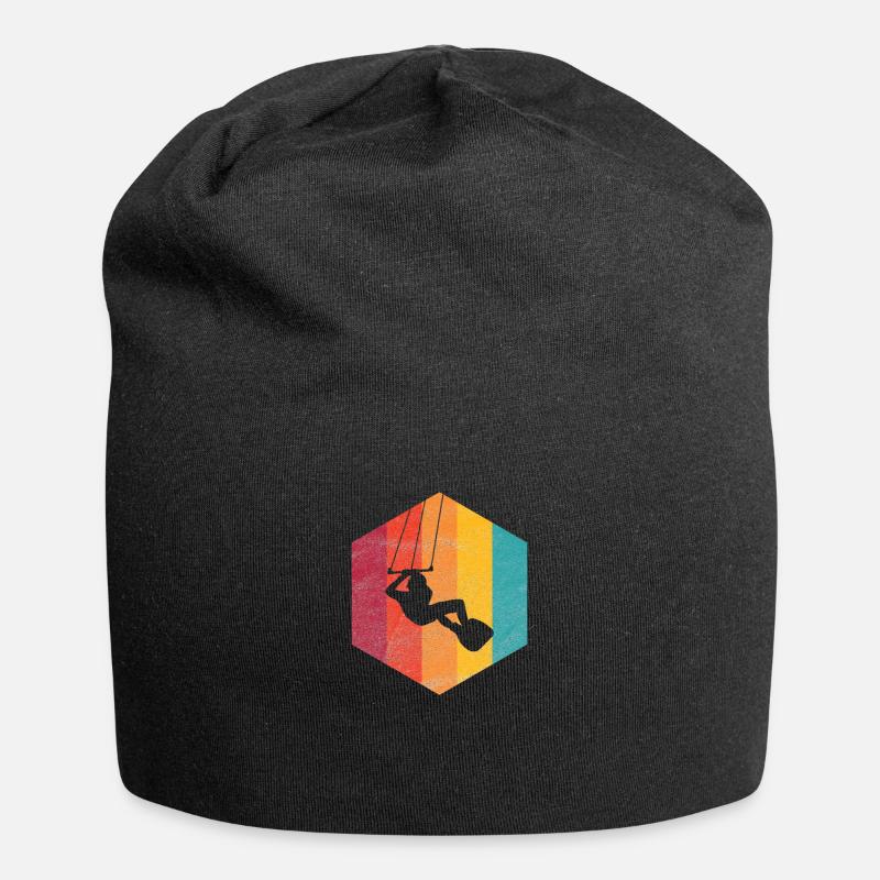 kitesurf - Bonnet en jersey - noir