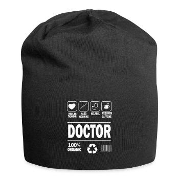 Arzt Doktor Medizin Chirurg Mediziner Geschenk - Jersey-Beanie - Schwarz - Vorne