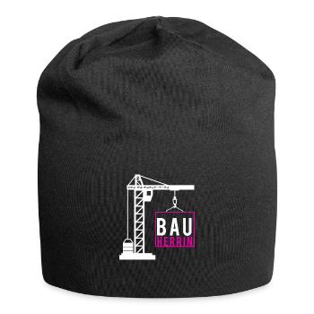Client house family construction site client gift - Jersey Beanie - black - Front