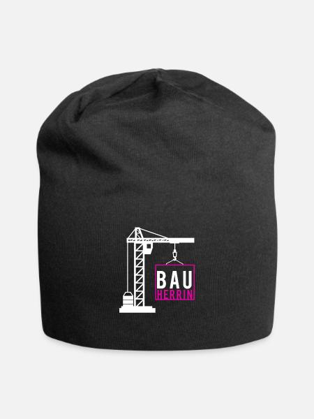 Bauherrin Haus Familie Baustelle Bauherr Geschenk - Jersey-Beanie - Schwarz