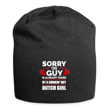 Désolé Guy déjà pris par Dutch Girl Netherlands - Bonnet en jersey - noir - Devant