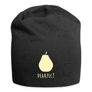 Birne - Jersey-Beanie - Schwarz - Vorne