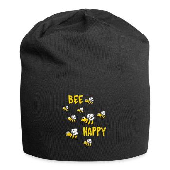 Abeille Abeilles Heureux Abeilles - Bonnet en jersey - noir - Devant