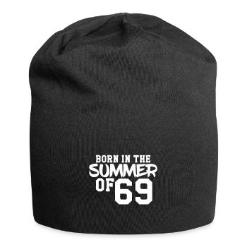 Né à l'été 69 - Bonnet en jersey - noir - Devant