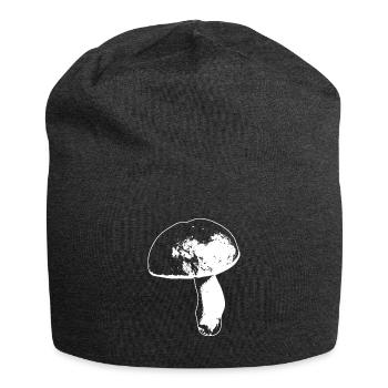 Cueillette de champignons cèpes - Bonnet en jersey - charbon - Devant