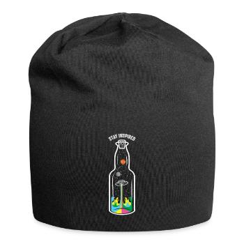 Ufo Raumschiff Flasche Alien - Inspiration Planten - Jersey-Beanie - Schwarz - Vorne