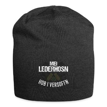Tracht Volksfest Bier Lustig Geschenk - Jersey-Beanie - Anthrazit - Vorne