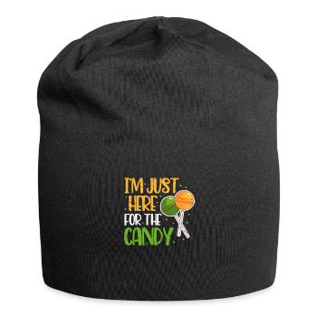 Halloween Süssigkeiten Lolli Süsses Saures - Jersey-Beanie - Schwarz - Vorne