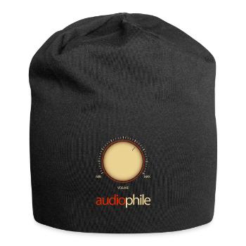Amplifier Hi-Fi Vintage Stereo Audiophile Volume - Jersey Beanie - black - Front