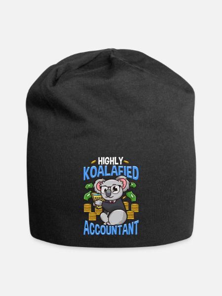Accountant accounting finances budgets gift - Jersey Beanie - black