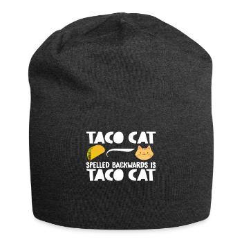 Taco Cat est Taco Cat orthographié à l’envers | Drôle| - Bonnet en jersey - charbon - Devant