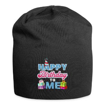 Happy Birthday To me product, Birthday design, - Jersey Beanie - black - Front