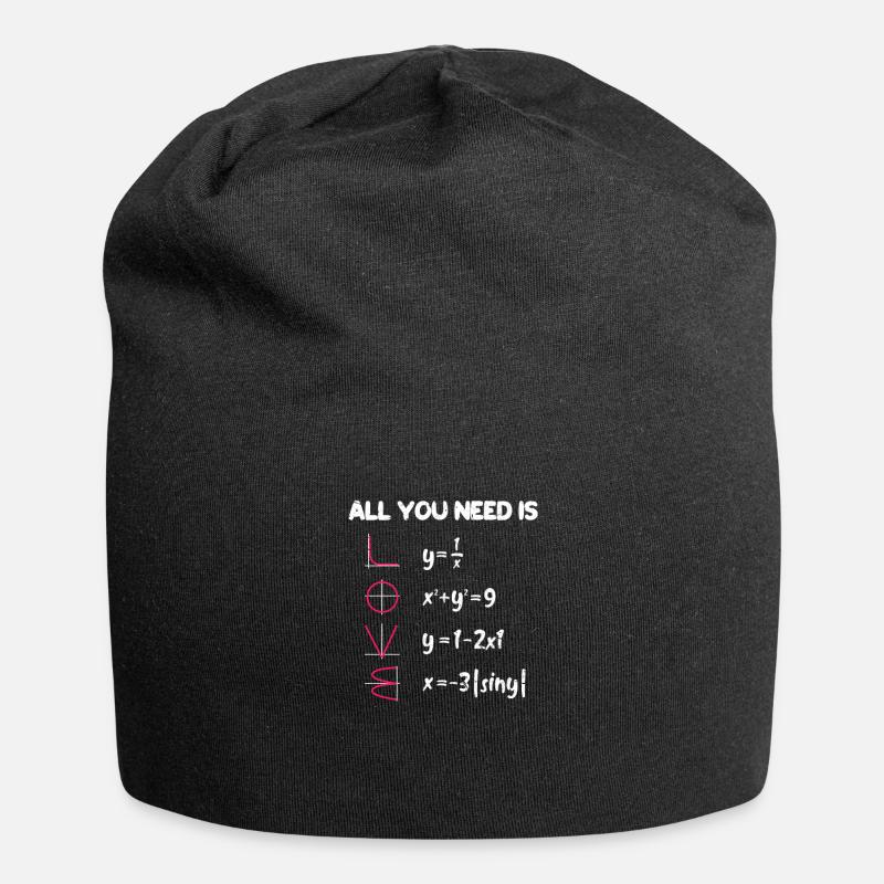 maths - Jersey Beanie - black