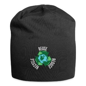 Jour de la Terre Citation Faits Citation Cadeau Hommes Femmes Enfants - Bonnet en jersey - noir - Devant