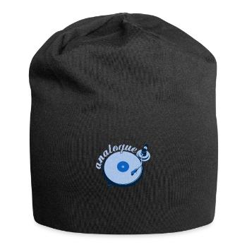 Record Player Shirt & Gift Idea - Jersey Beanie - black - Front