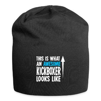 Kickboxing Kickboxen - Jersey-Beanie - Schwarz - Vorne
