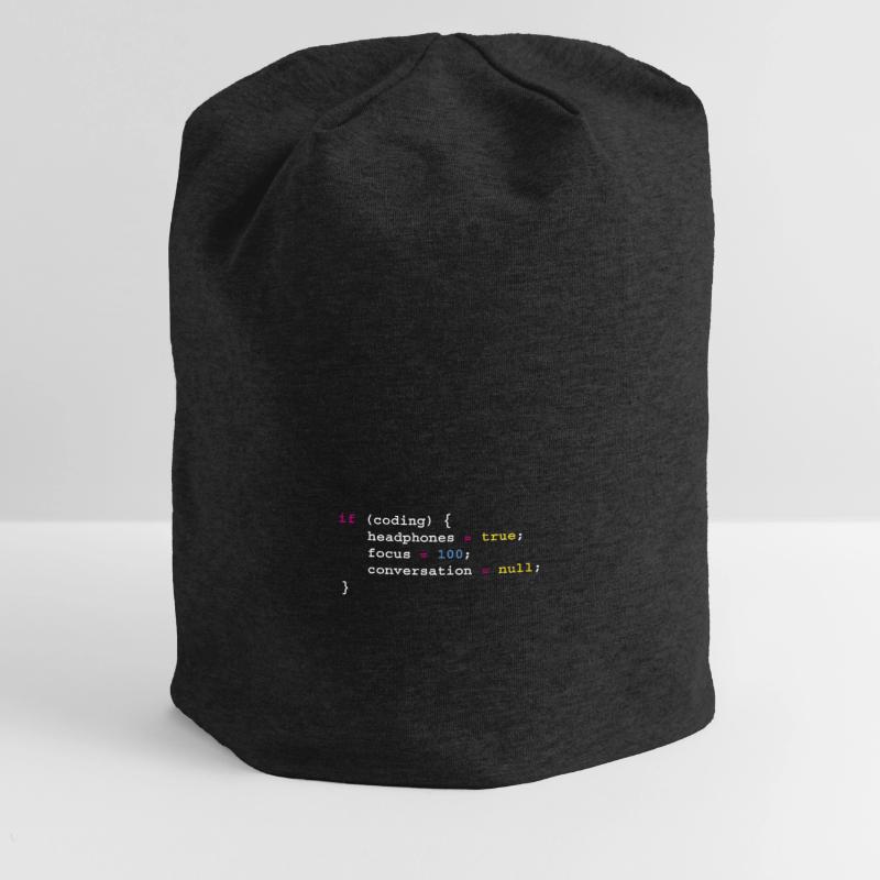 Programming If Coding Headphones Tee, Programming Jersey Beanie
